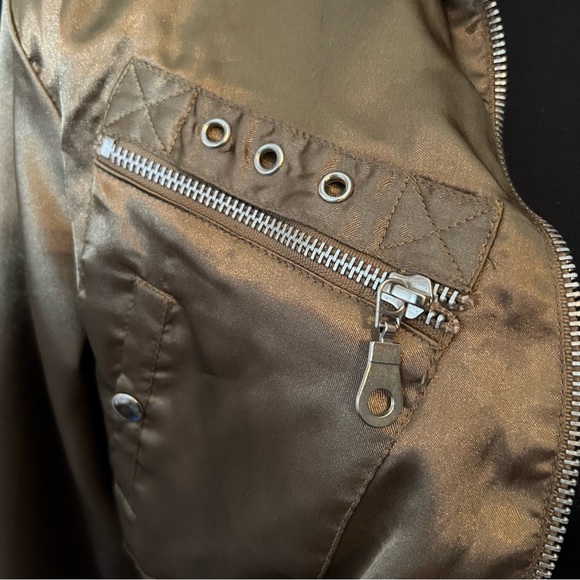 Cropped satin jacket by Mileage SZ S - Picture 4 of 8